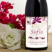 Botella de vino D&iacute;a de la Madre