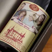 Botella de vino elegante