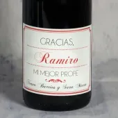 Botella de vino 'Gracias Profe'