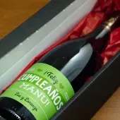 Botella de vino para cumplea&ntilde;os personalizada