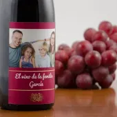 Botella de vino personalizada