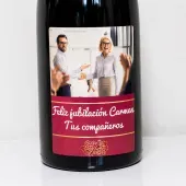 Botella de vino personalizada jubilaci&oacute;n