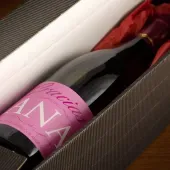 Botella de vino para mujer Gracias