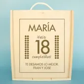 Caja botellas de vino 'cumplea&ntilde;os'