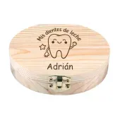 Caja de madera para dientes de leche