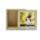 Caja de madera personalizada con foto