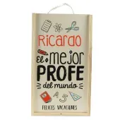Caja madera personalizada 'Felices Vacaciones'