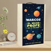 Caja madera personalizada 'Mejor Profe'