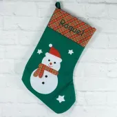 Calcet&iacute;n Navide&ntilde;o bordado