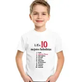 Camiseta infantil personalizada '10 futbolistas'