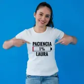 Camiseta para mujer 'Pila de paciencia'
