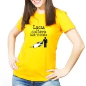 Camiseta soltera arrastras personalizada