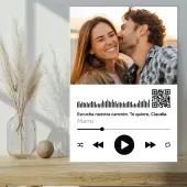 Canci&oacute;n personalizada en Placa de PVC