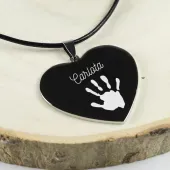 Colgante coraz&oacute;n personalizado 'Huella'