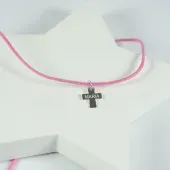 Colgante de plata cruz personalizada