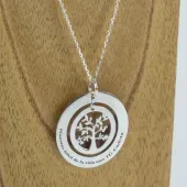 Colgante de plata personalizado &Aacute;rbol de la Vida