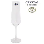 Copa de champagne de cristal de Bohemia