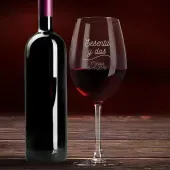 Copa de vino grabada cumplea&ntilde;os