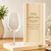 Copa de vino regalo para jubilaci&oacute;n