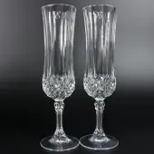 Copas de cava talladas grabadas con inicial