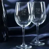 Copas de vino grabadas cumplea&ntilde;os