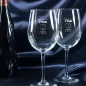 Copas de vino 'medalla al mejor pap&aacute;' personalizada