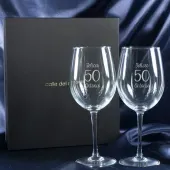 Copas de vino para cumplea&ntilde;os grabadas