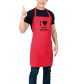 Delantal de cocina BIO bordado 'Amor'