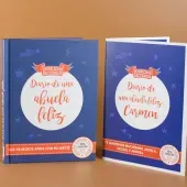 Diario de una abuela feliz con tarjeta personalizada