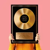 Disco de oro personalizado