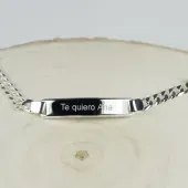 Esclava de plata para mujer
