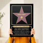 Estrella de la fama personalizada
