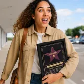 Estrella de la fama personalizada con marco
