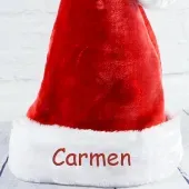Gorro de Pap&aacute; N&ouml;el bordado