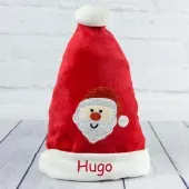 Gorro de Pap&aacute; Noel para beb&eacute; bordado