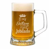 Jarra de cerveza para jubilaci&oacute;n