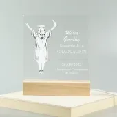 L&aacute;mpara led grabada para Graduaci&oacute;n