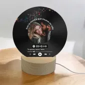 L&aacute;mpara Personalizada Spotify 'Disco de Vinilo'