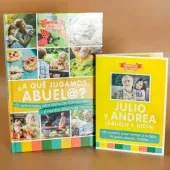 Libro &iquest;A qu&eacute; jugamos, abuel@? con tarjeta con foto