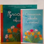Libro Gracias abuela con tarjeta personalizada