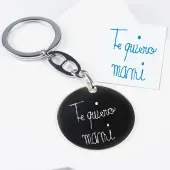 Llavero de plata con tu letra grabado