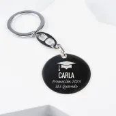 Llavero de plata grabado para Graduaci&oacute;n