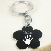Llavero flor personalizado 'Huella'