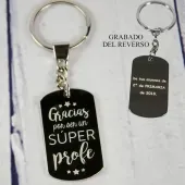 Llavero Gracias por ser un s&uacute;per profe