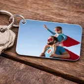 Llavero personalizado con foto rectangular