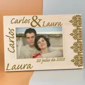 Marco de fotos grabado para pareja