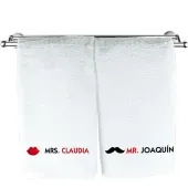 Pack de toallas bordadas para parejas