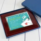 Placa de homenaje personalizada para m&eacute;dicos