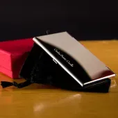 Porta tarjetas de visita grabado