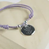 Pulsera personalizada con dedicatoria